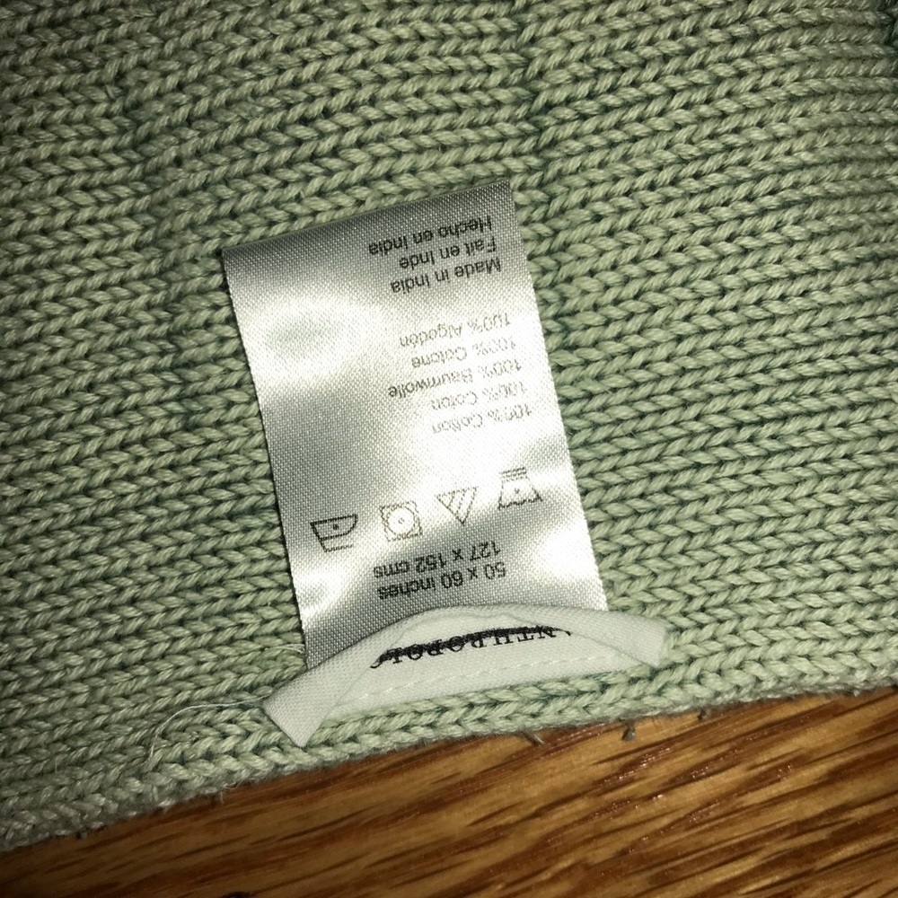 Anthropologie Narissa Throw Blanket Green - Picture 4 of 16